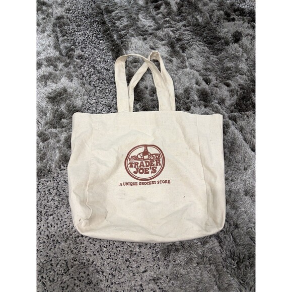 Trader Joe's Canvas Reusable Tote Bag - Picture 1 of 9